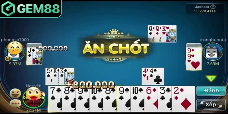 Ăn chốt xảy ra khi anh em ăn được quân đánh ra cuối cùng